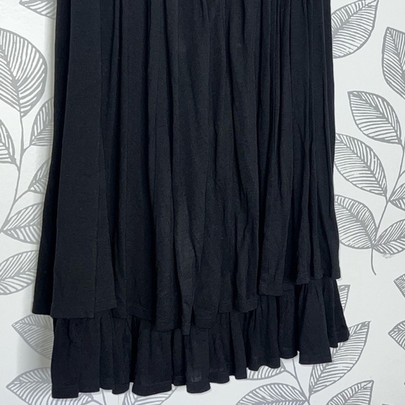 Anthropologie Lil Lace Corset Dress 6 Black Beige Boho Whimsigoth Fairy Coquette - Picture 8 of 14